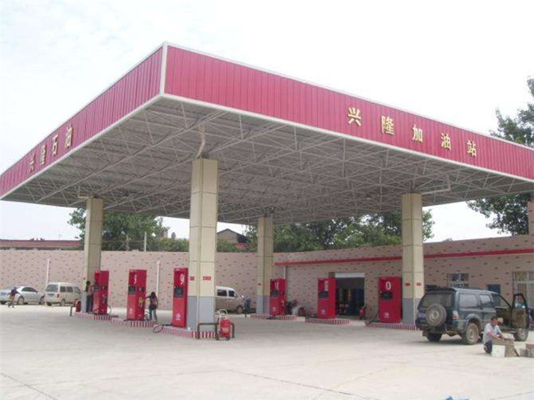 宜春加油站钢结构网架案例9